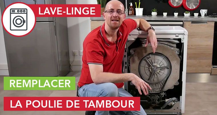 Comment changer la poulie de tambour d'un lave-linge