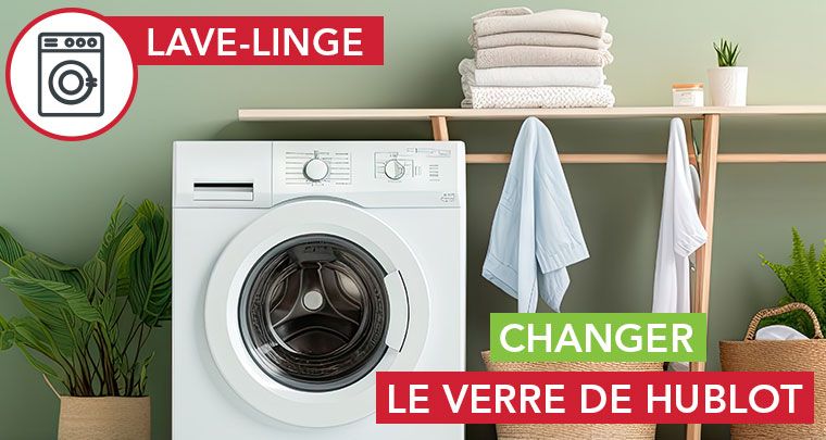 Changer le verre de hublot d'un lave-linge