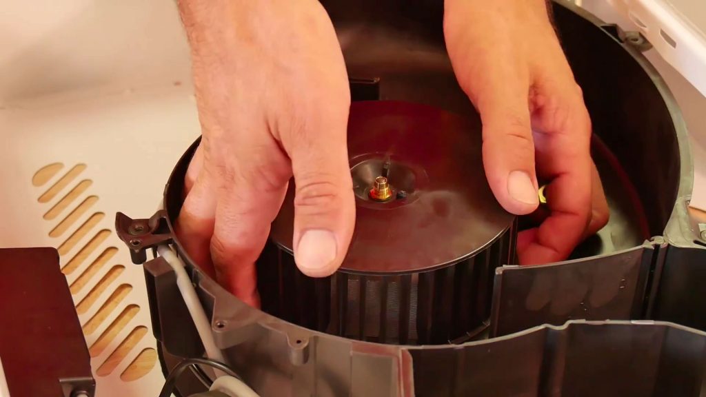 enlever la turbine de son emplacement