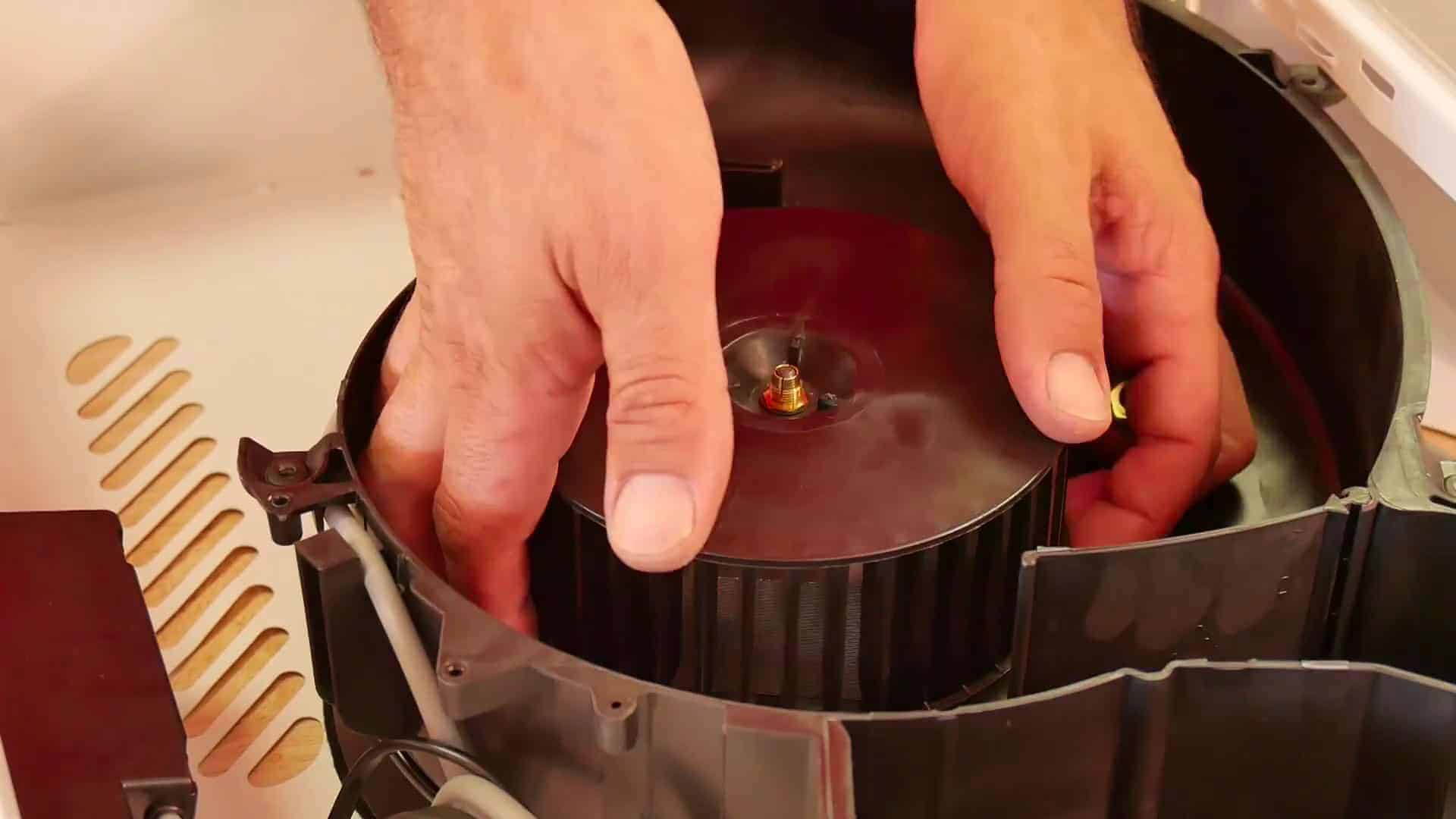 enlever la turbine de son emplacement