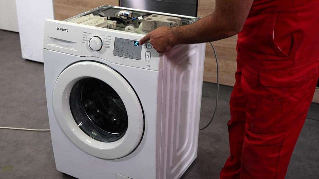 Code panne dC comment changer le verrou de porte sur un lavelinge Samsung