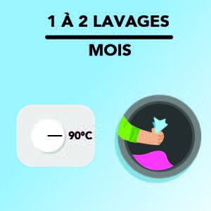 Faire un lavage haute température pour éliminer les micro-organismes