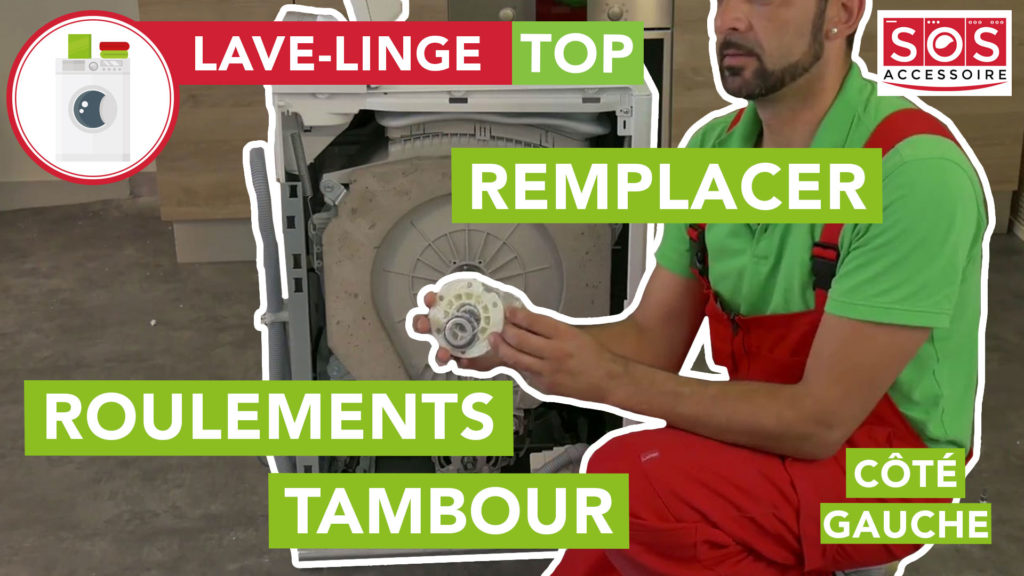 Comment changer les roulements de tambour d’un lavelinge Top Coté Gauche