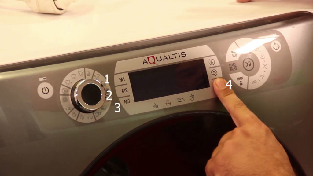 Comment lancer un programme test sur mon lavelinge Aqualtis Hotpoint