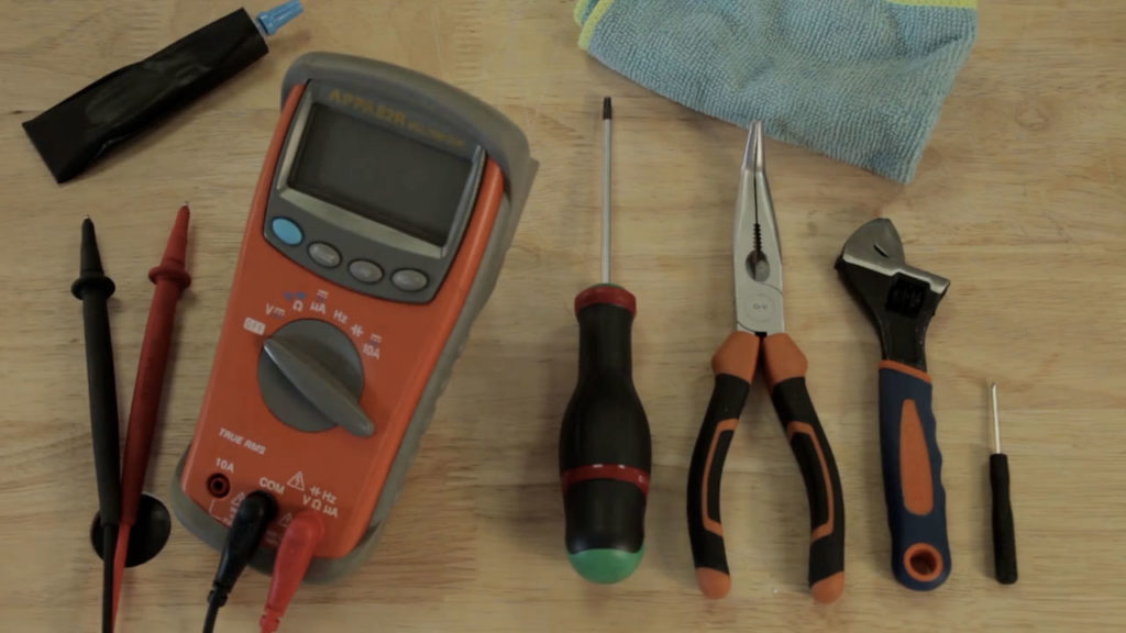 Les outils nécessaires pour cette opération