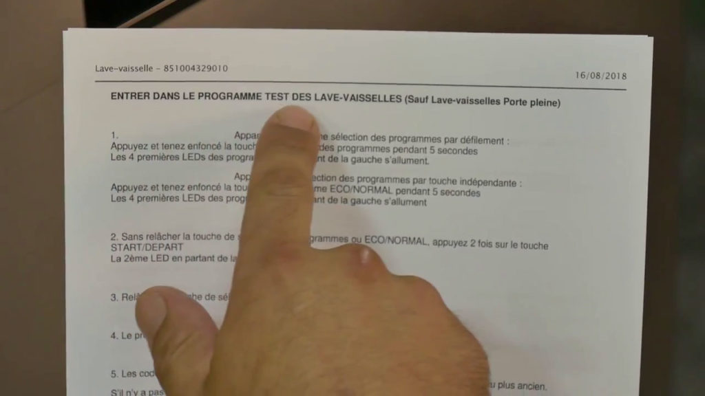 Lire la notice de son lave-vaisselle