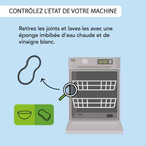 Contrôlez les joint de porte de votre lave-vaisselle