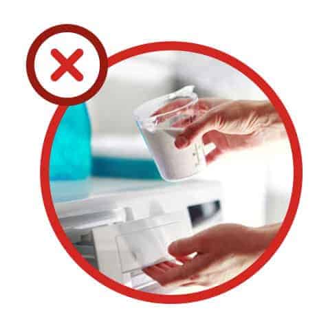 Erreur n°2 : mettre trop de lessive dans son lave-linge