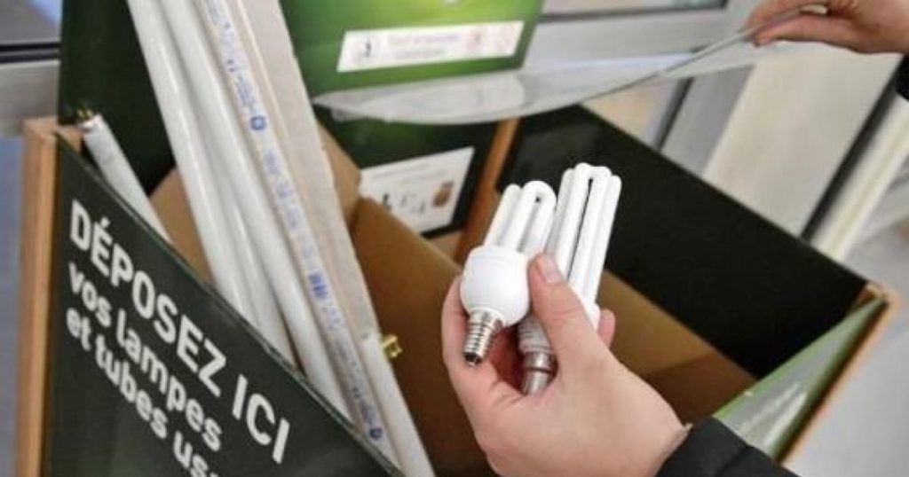 Recyclage des ampoules usagées