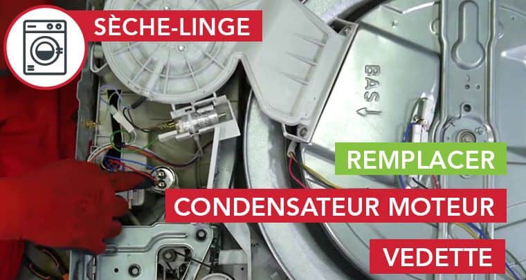 Remplacer le condensateur moteur d'un sèche-linge Vedette