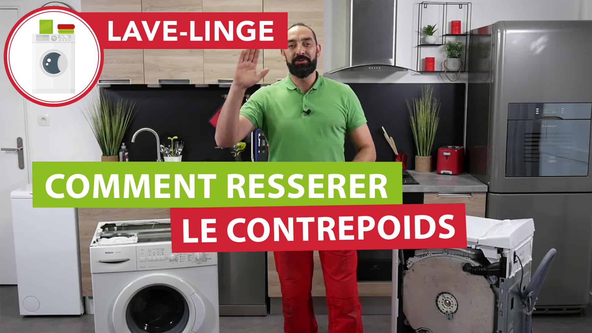 Mon lavelinge bouge resserrer le contrepoids de ma machine à laver