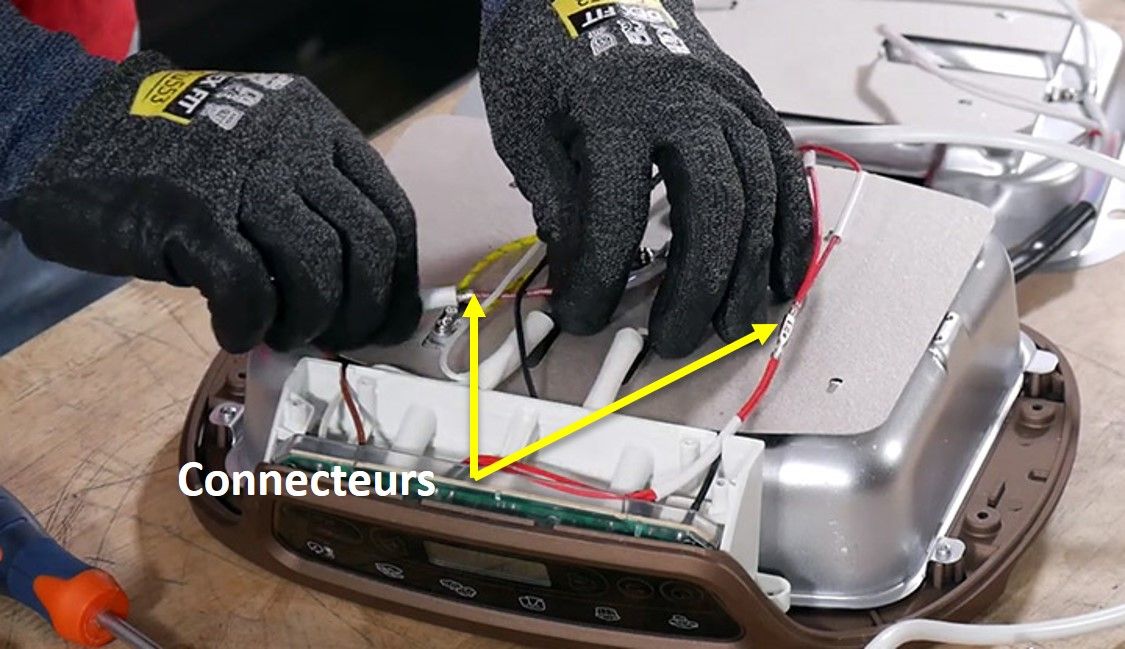 Découvrir les connecteurs de la machine à gâteaux