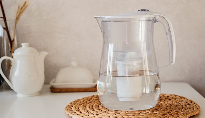 Eau filtrée en carafe