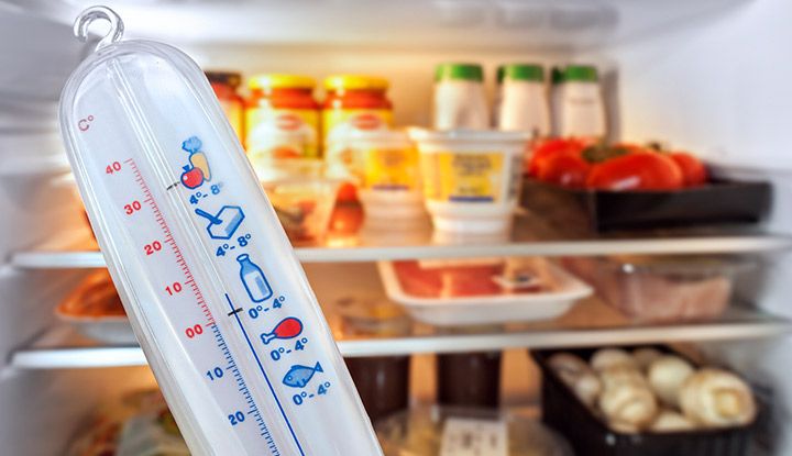 Réglage de la température du frigo