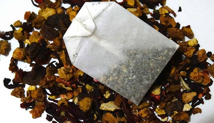 Sachet de thé feuilles