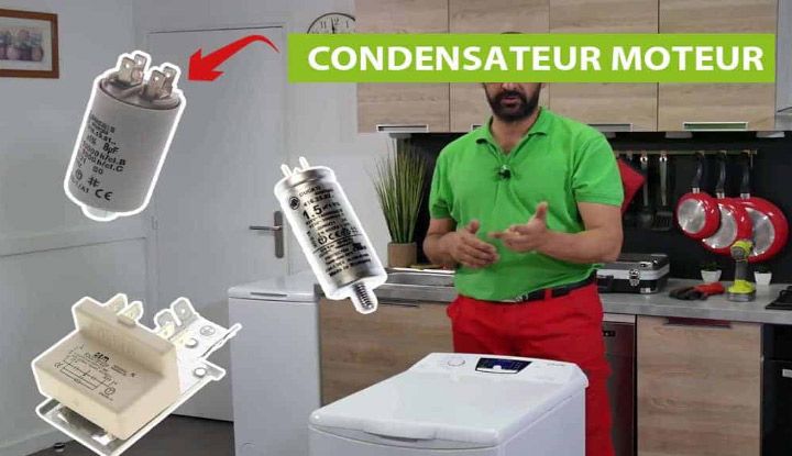 Les 3 condensateurs d'un sèche-linge Top Vedette