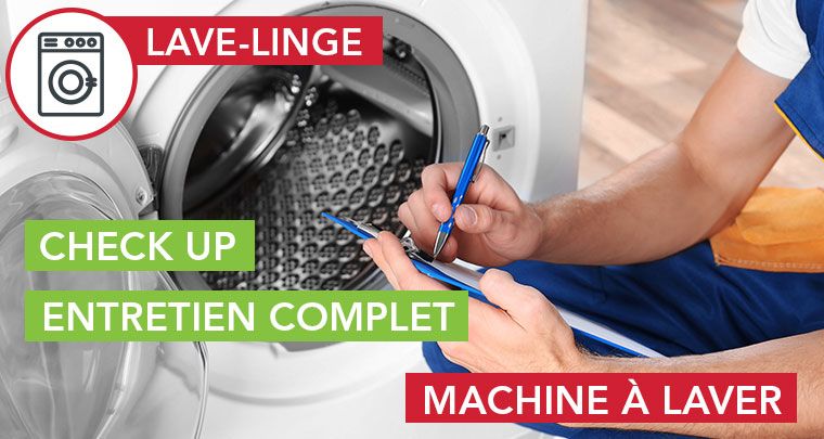 Entretien complet du lave-linge ; check up