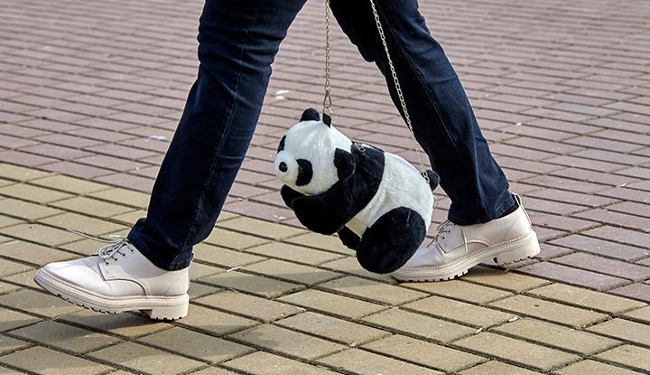 Peluche recyclée en sac