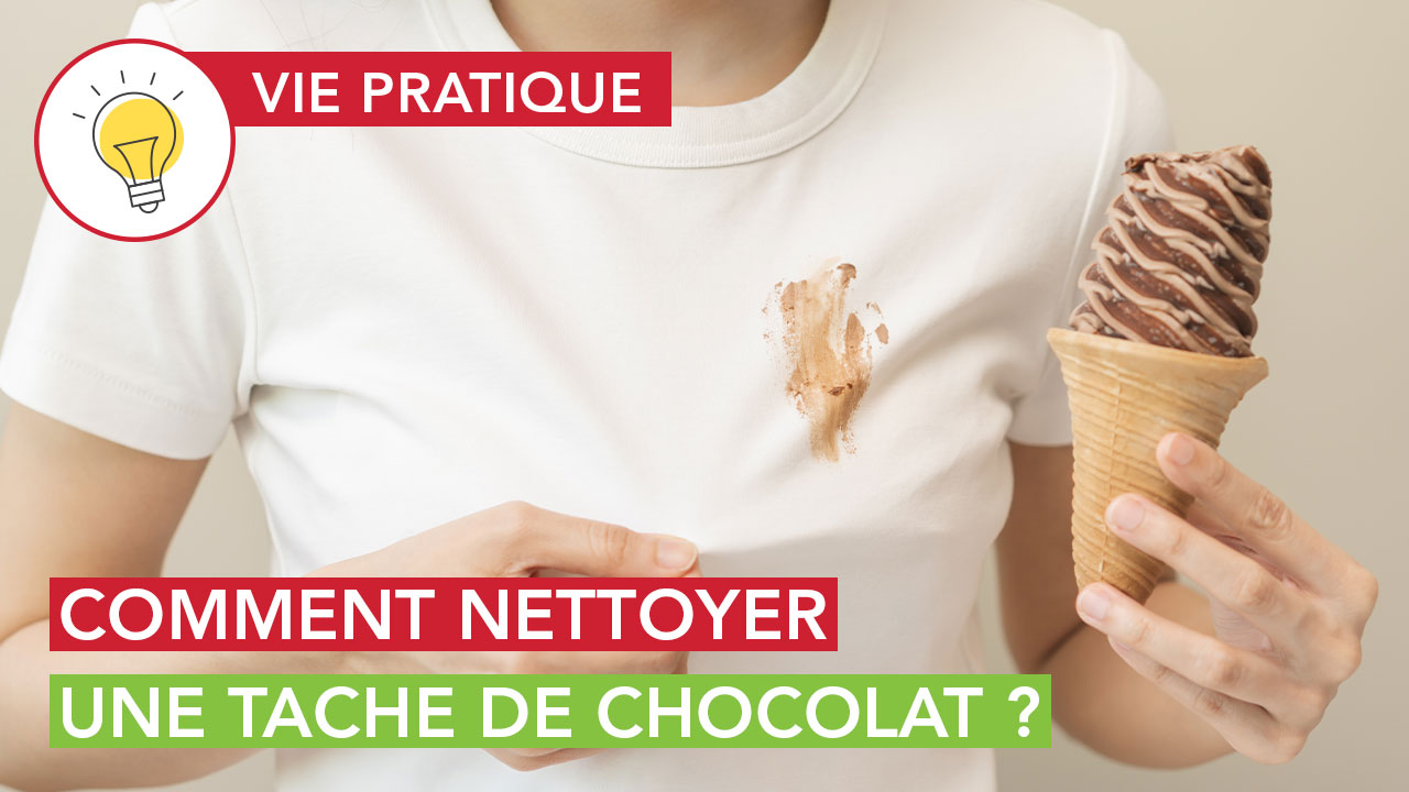 Comment nettoyer une tache de chocolat sur un vêtement