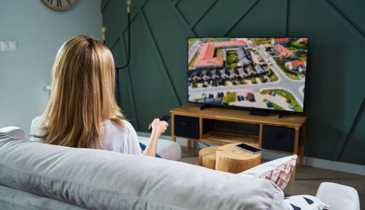 télévision salon changer pied